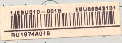 MAIN PARA SMART TV LG 4K / NUMERO DE PÀRTE EBU66342101 / EAX69517302 / 66342101 / 63517302 / 1JEBU010-0015 / RU1974A015 / DUS66342101 / MODELO OLED55G1PUA.DUSPLJR - Imagen 2